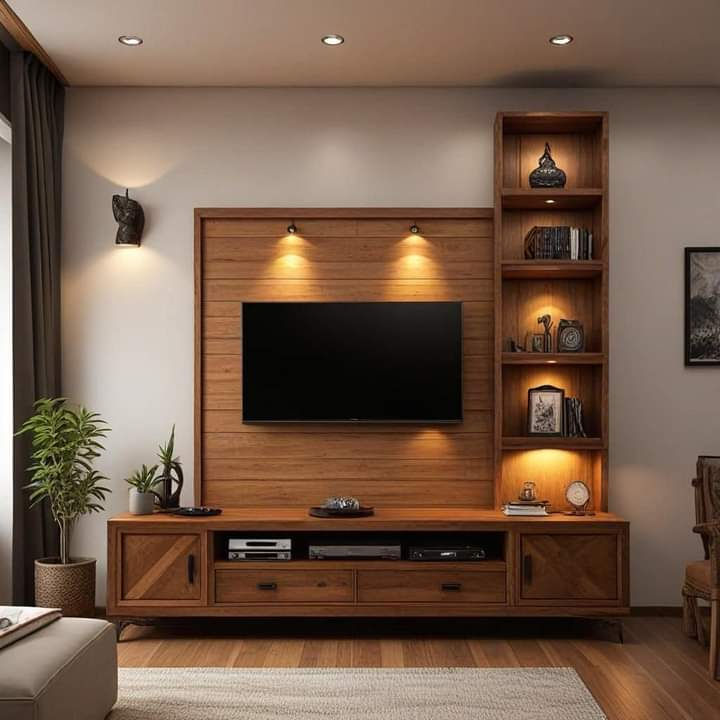 TV Unit in Home interior work