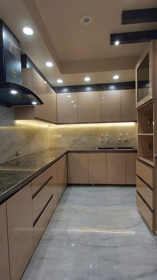 L Shaped Modular Kitchen in Modular kitchen