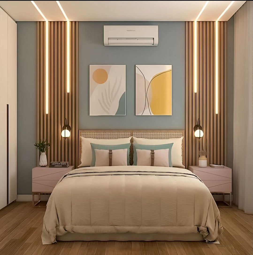 Bedroom Design with Beautful Lights