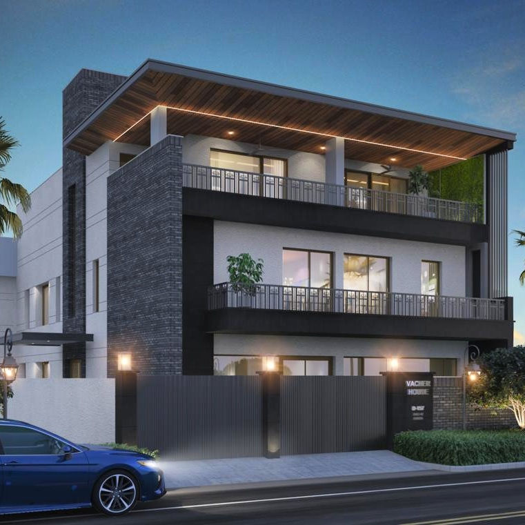 Home Exterior in Residential Banglow