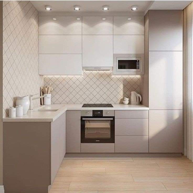 Small Size L Shape Kitchen Design