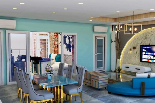 Living Room & Dining Room in Puja (Levels)
