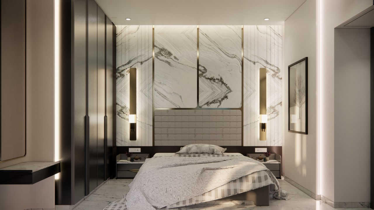 Bedroom in Bedrooms and Living Room Project