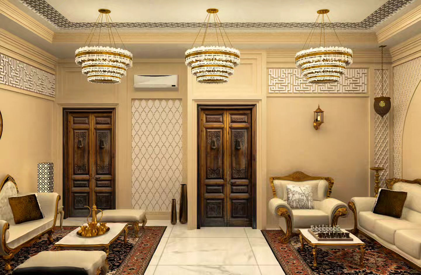 Living Room & Wall Decor in Arabian Theme Living Room