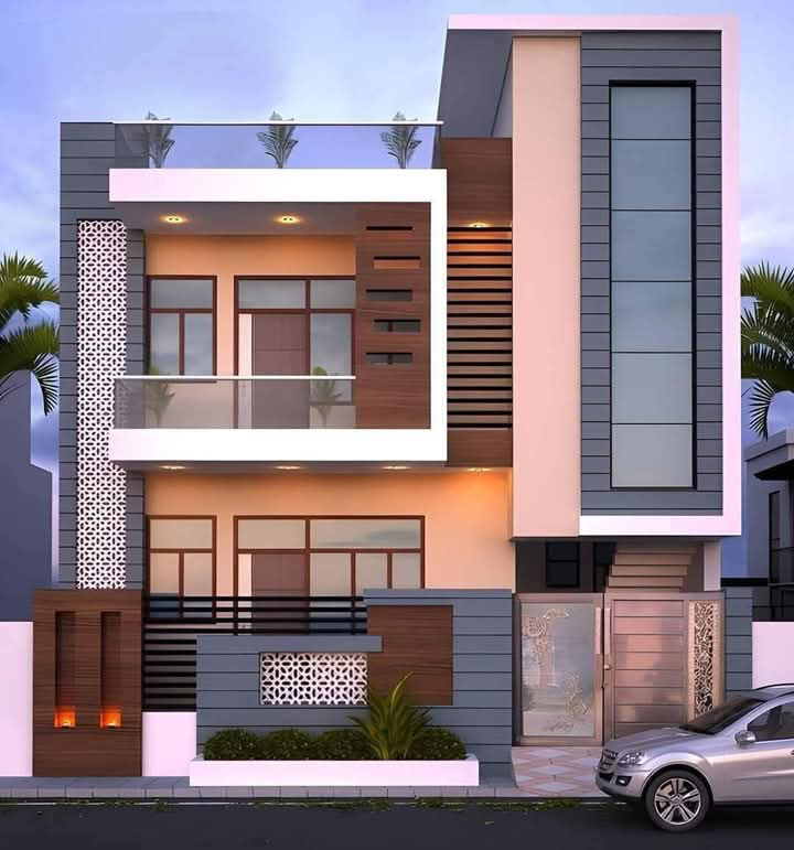 Home Exterior, Railing Design & Facade in Building construction