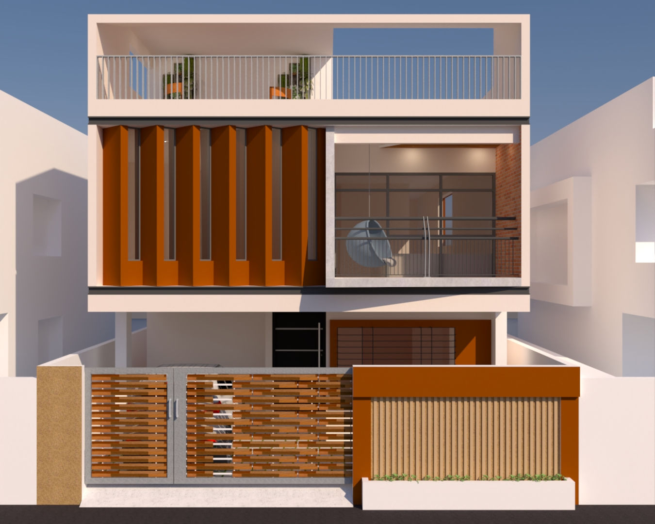 Home Exterior in residential project