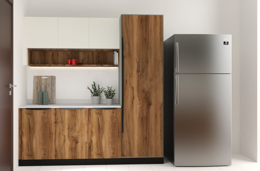 Modular Kitchen & Straight Modular Kitchen in 2bhk design for a client in Sadashivnagar