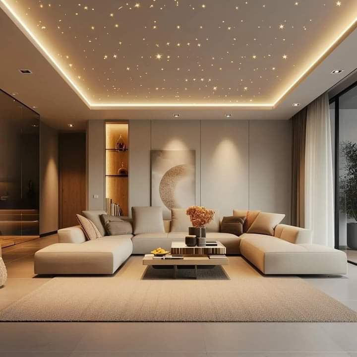 Living Room & False Ceiling in suhdir