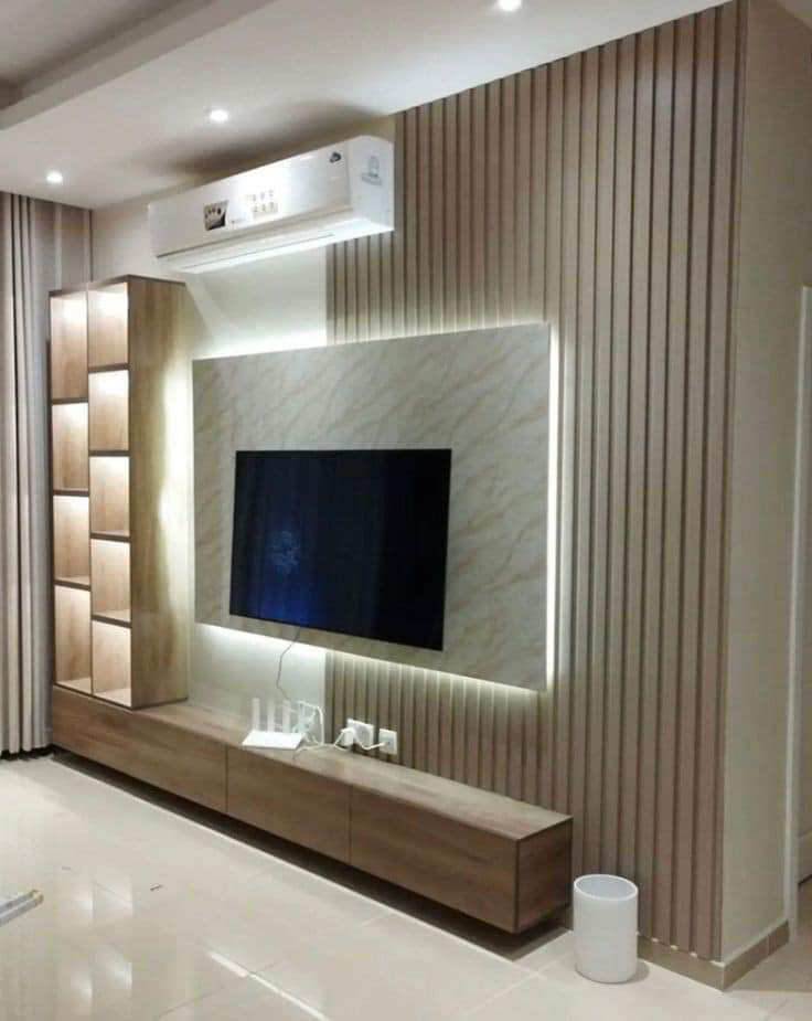 TV Unit in Bedroom and Modular Kitchen