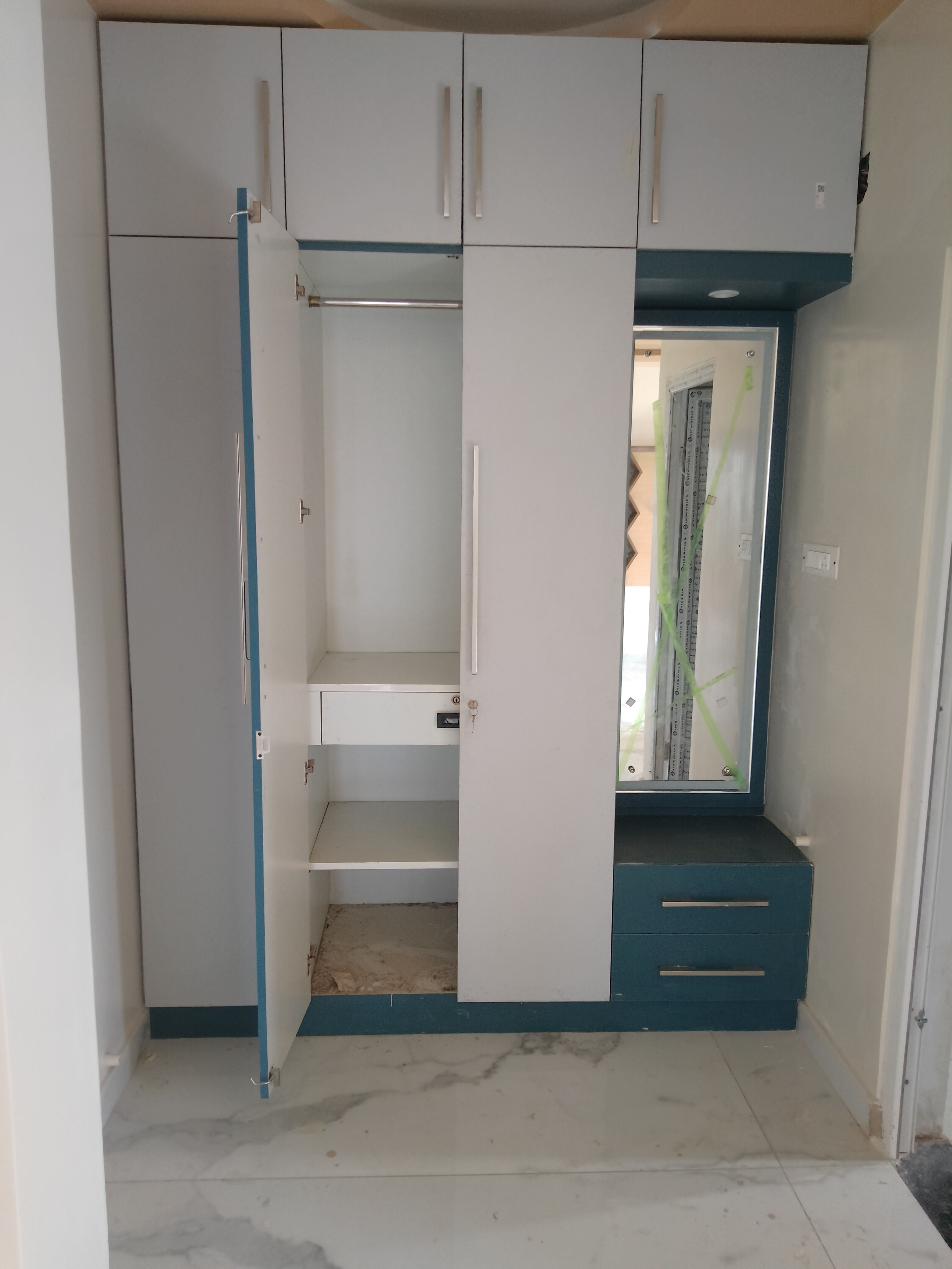 Wardrobe in raj resort upvc windows