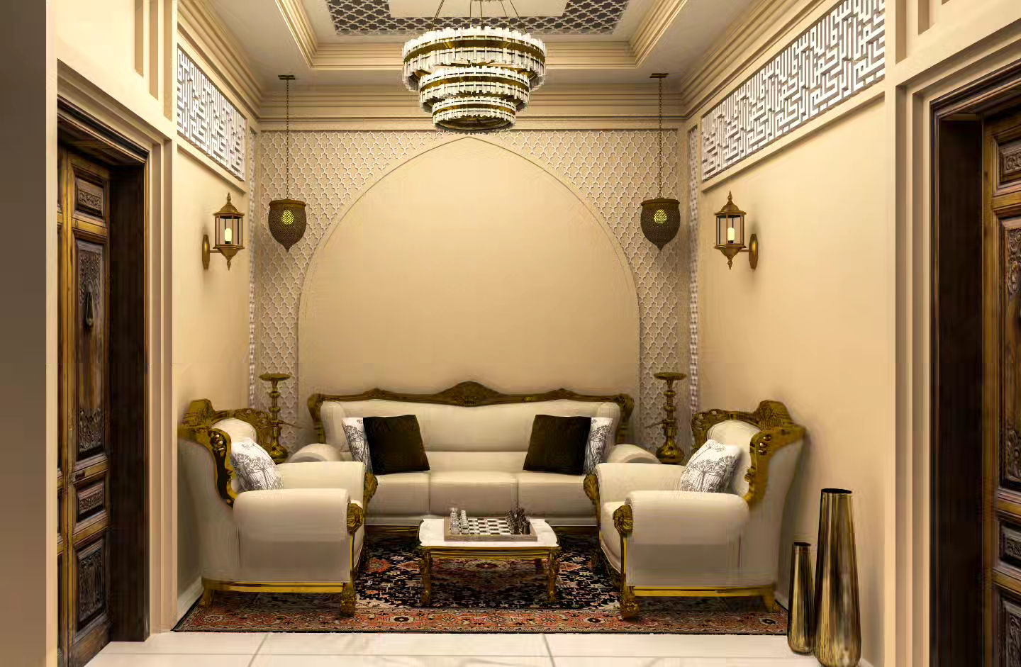 Living Room in Arabian Theme Living Room