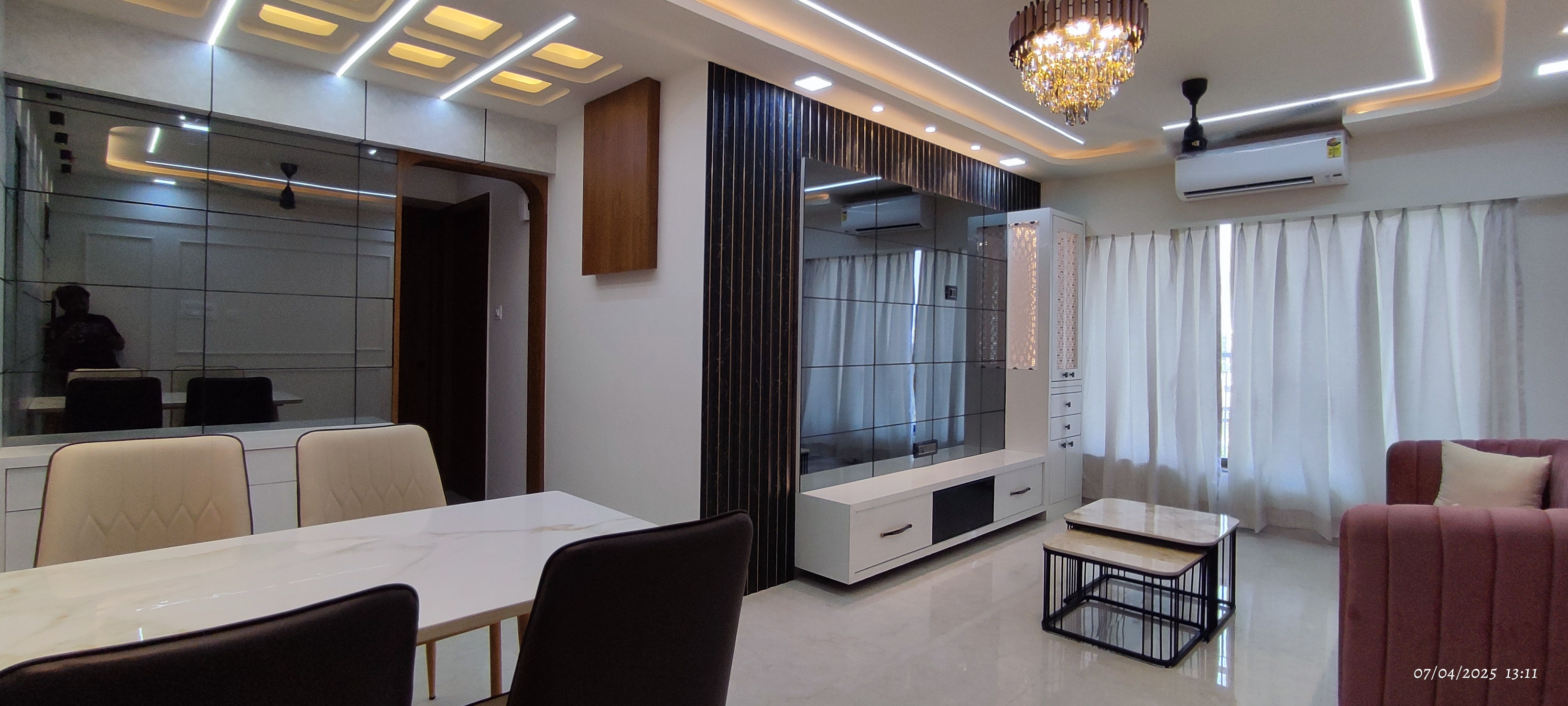 Living Room & Dining Room in 2bhk