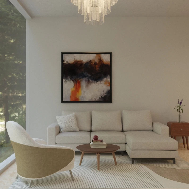 Living Room in showroom space design