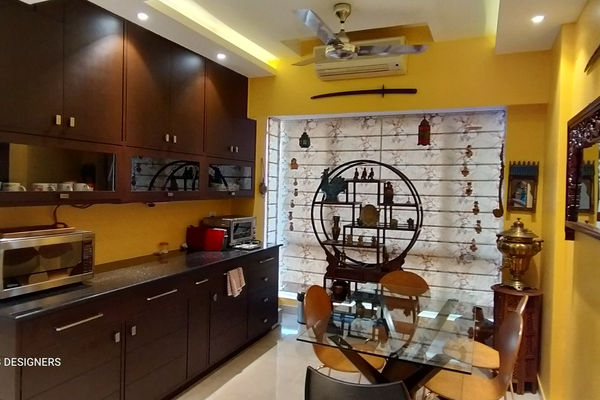 Dining Room, Modular Kitchen & Straight Modular Kitchen in 7 Bhk Flat 3500 Sft