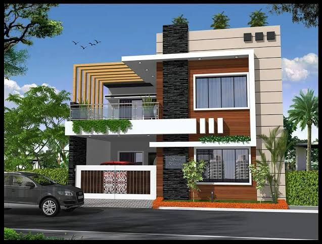3D House Design in 3D front elevation