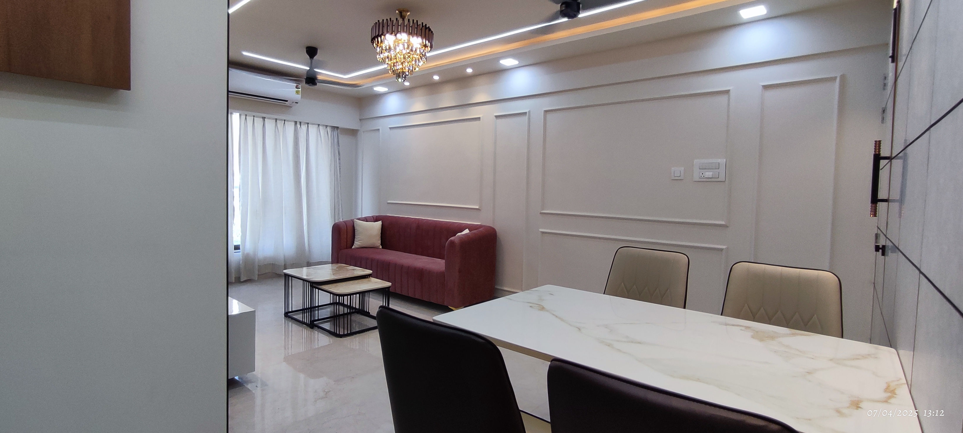 Living Room & Dining Room in 2bhk