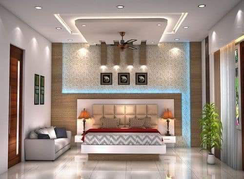 Master Bedroom & False Ceiling in fall celling