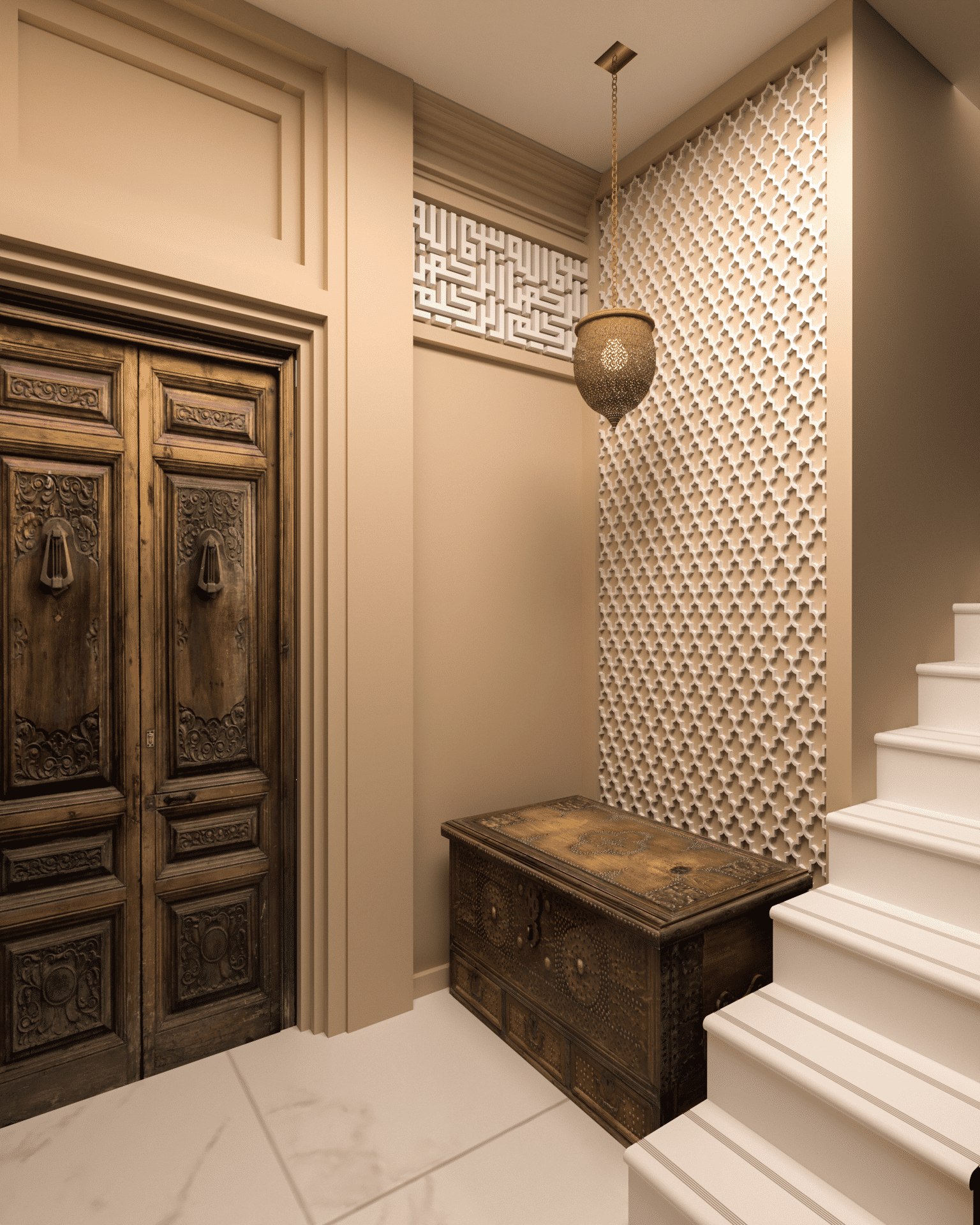Wall Decor in Arabian Theme Living Room