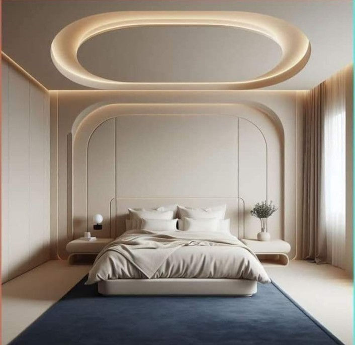 Master Bedroom & False Ceiling in Veeru Ji Pop False Ceiling Contractor