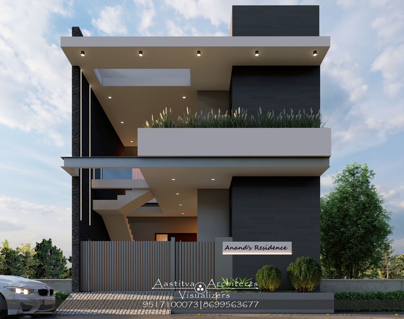 3D House Design in 3D front elevation