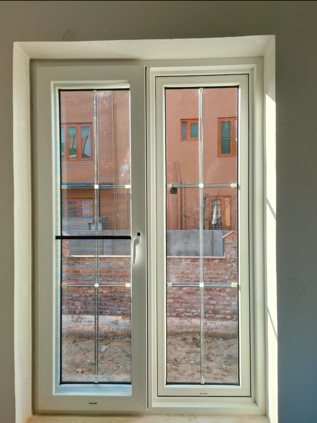 Window in kashmir villa work.