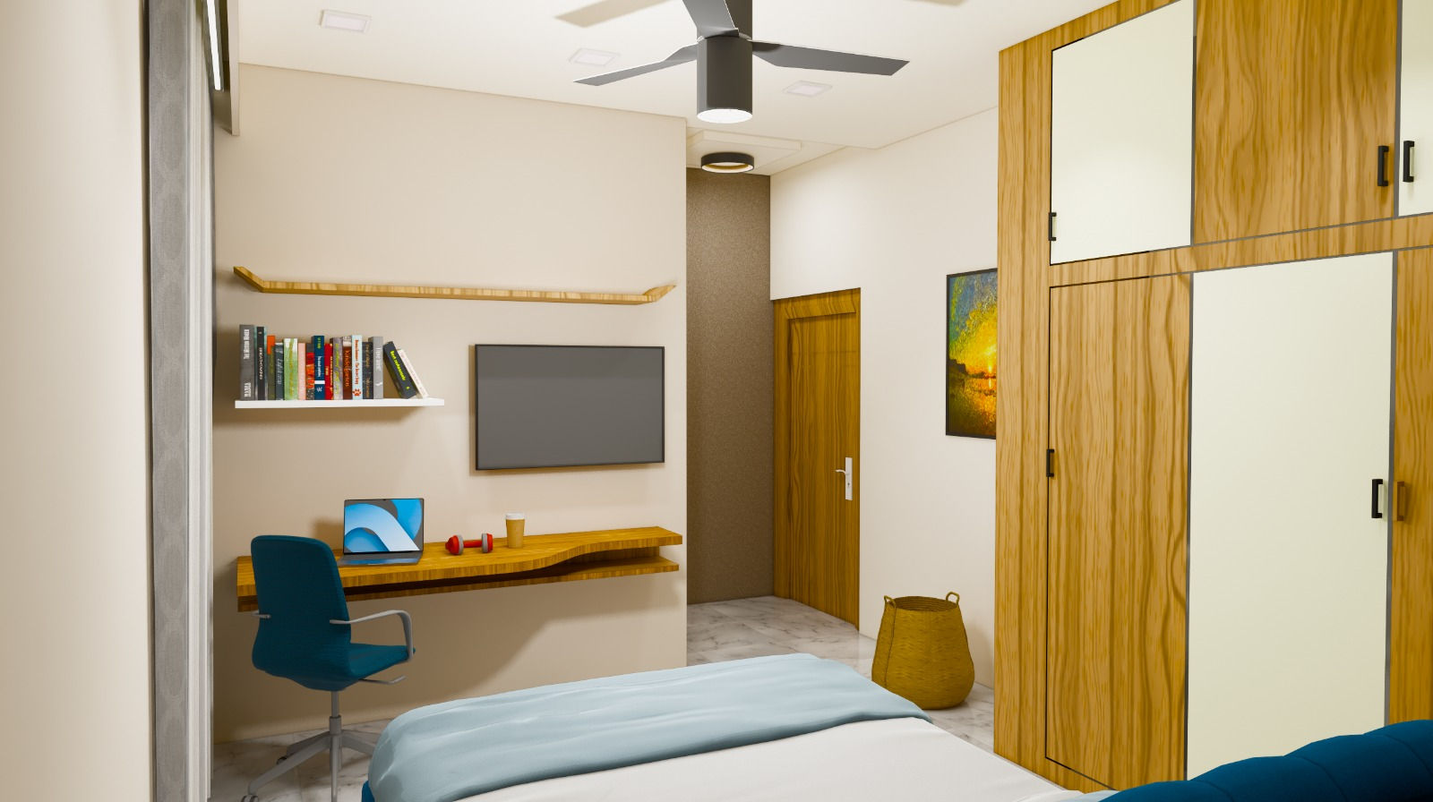 Bedroom & Master Bedroom in residential project
