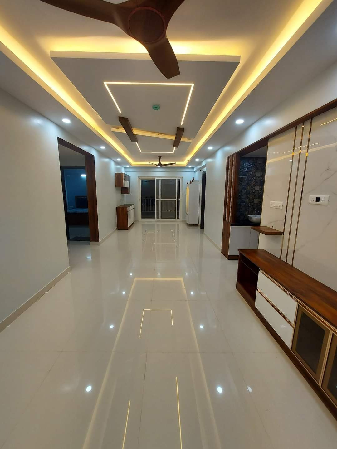 Hallway in 2bhk and 3 bhk interiors