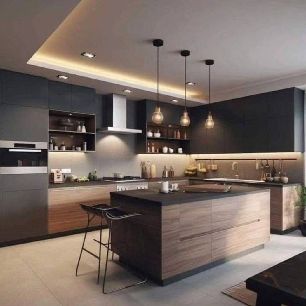 Island Kitchen Design by Intcon Interior & Construction