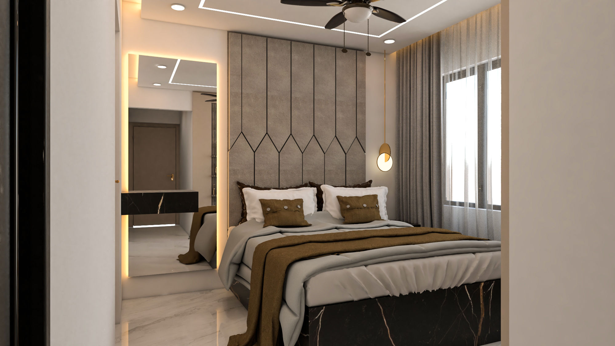 Bedroom in Lodha Splendora