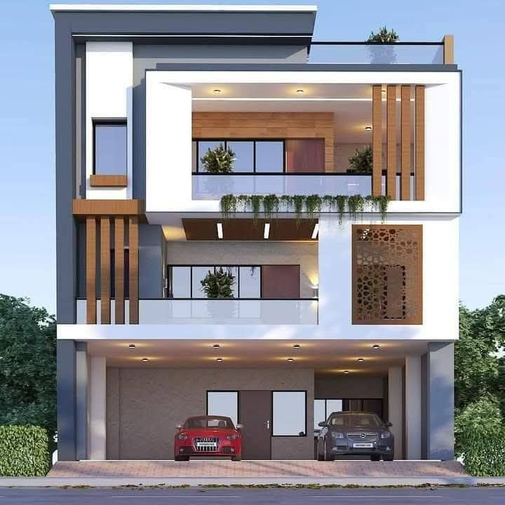Home Exterior, Railing Design & False Ceiling in Building construction