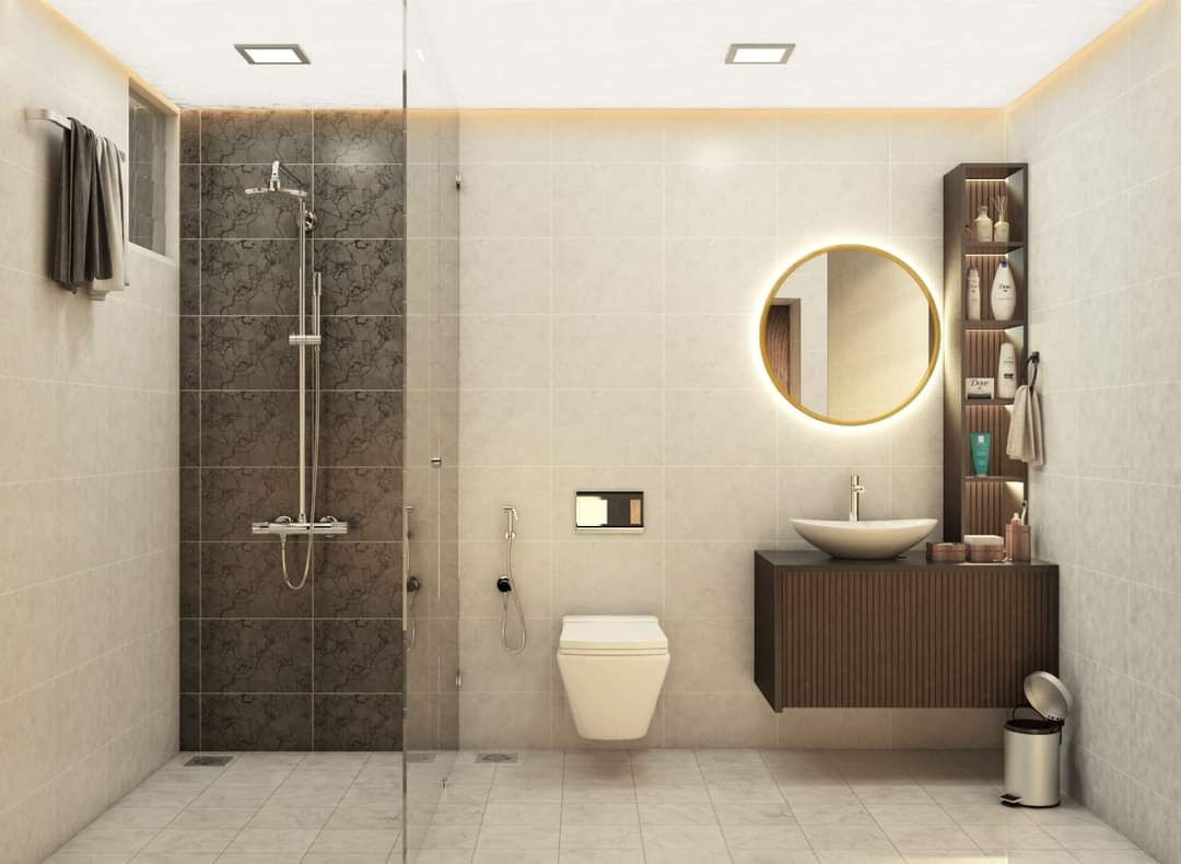 Bathroom in 2bhk and 3 bhk interiors