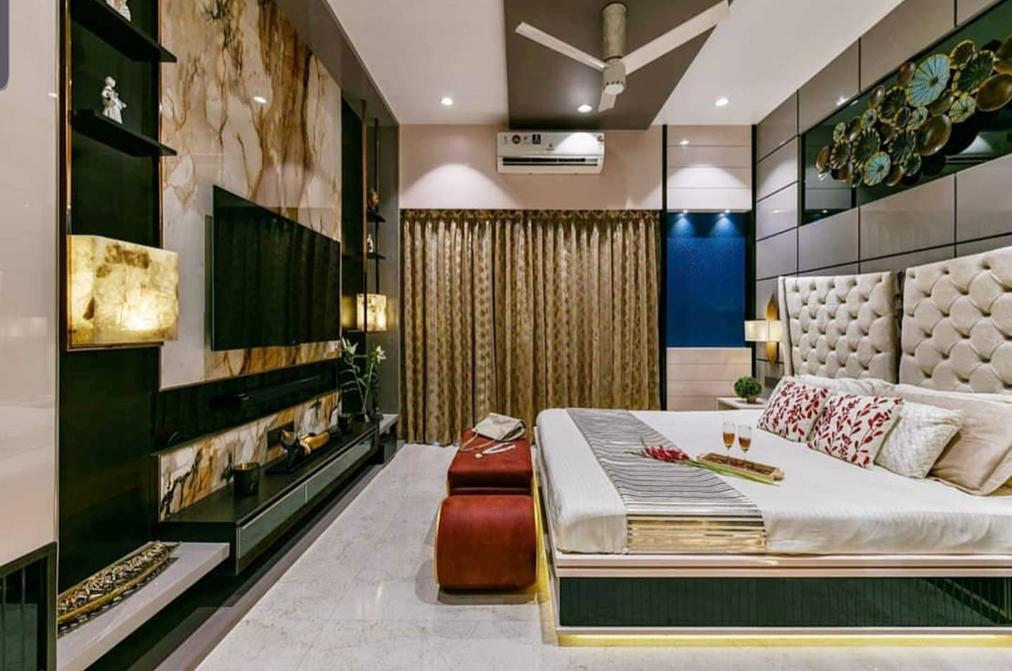 Bedroom & Master Bedroom in Bed @ 45k/-