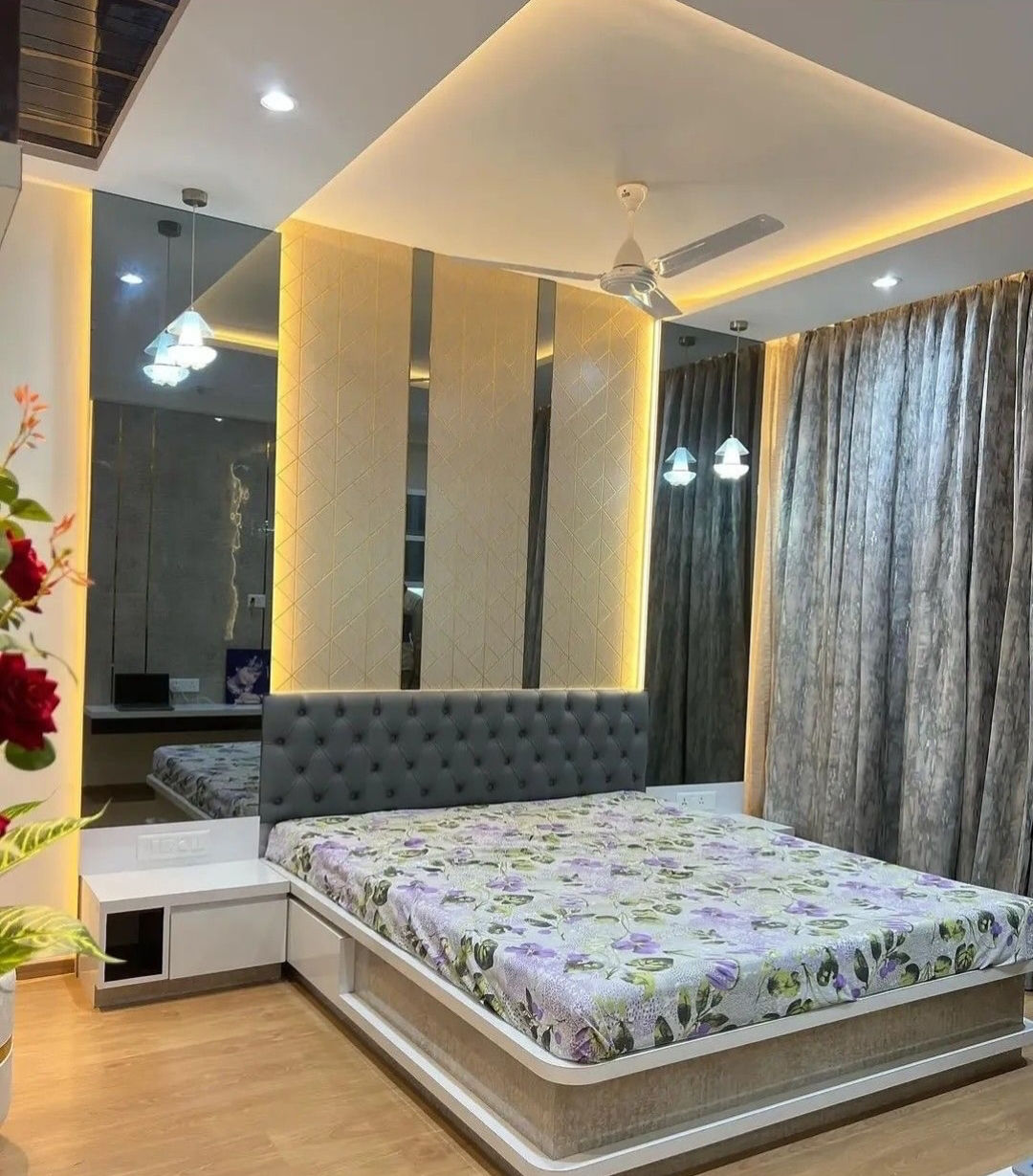 Stylish Master Bedroom Design by Shree Bramhani Steel Furniture