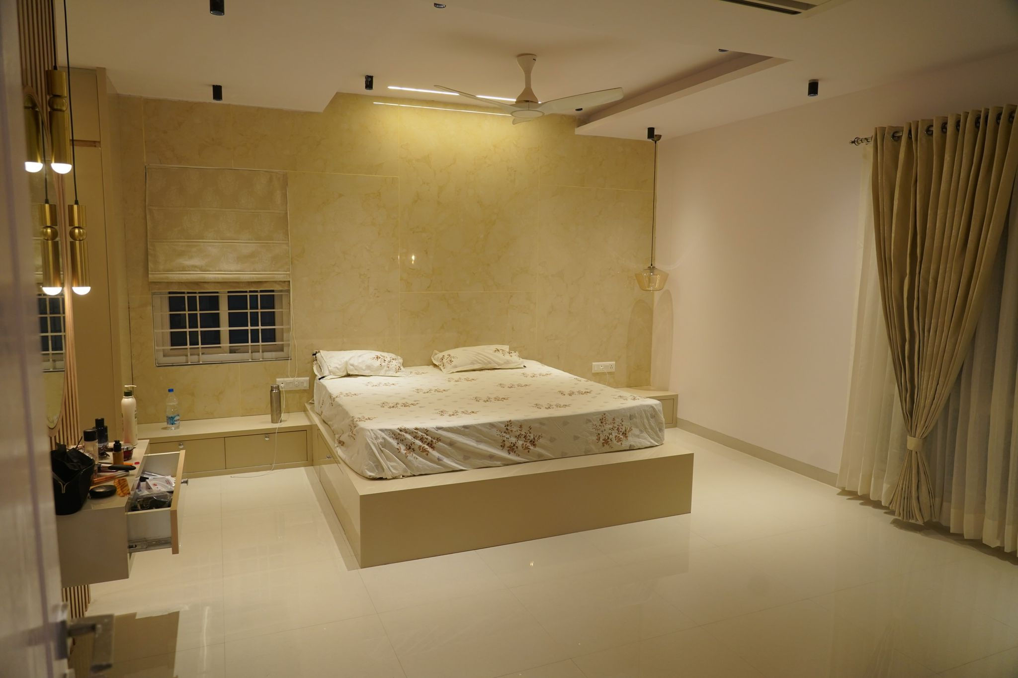 Master Bedroom in Vamshiram Homes