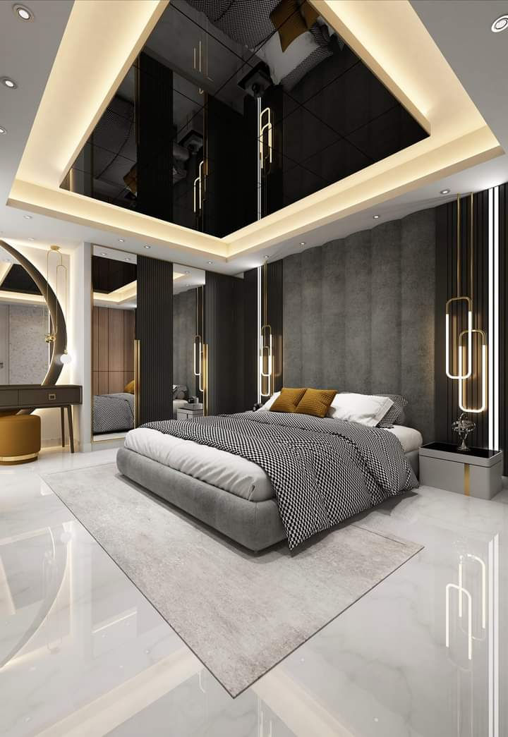 Bedroom, Master Bedroom & False Ceiling in Home interior work
