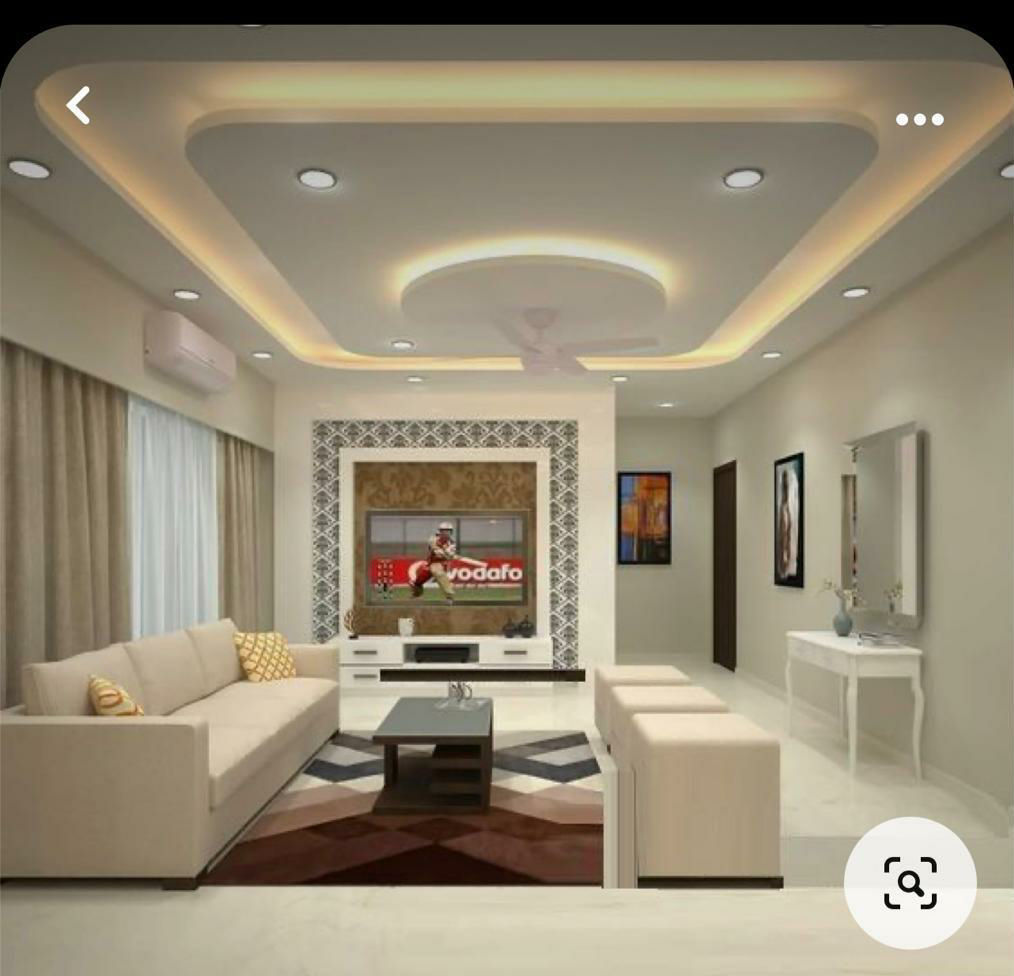 Living Room & False Ceiling in Hyderabad site works