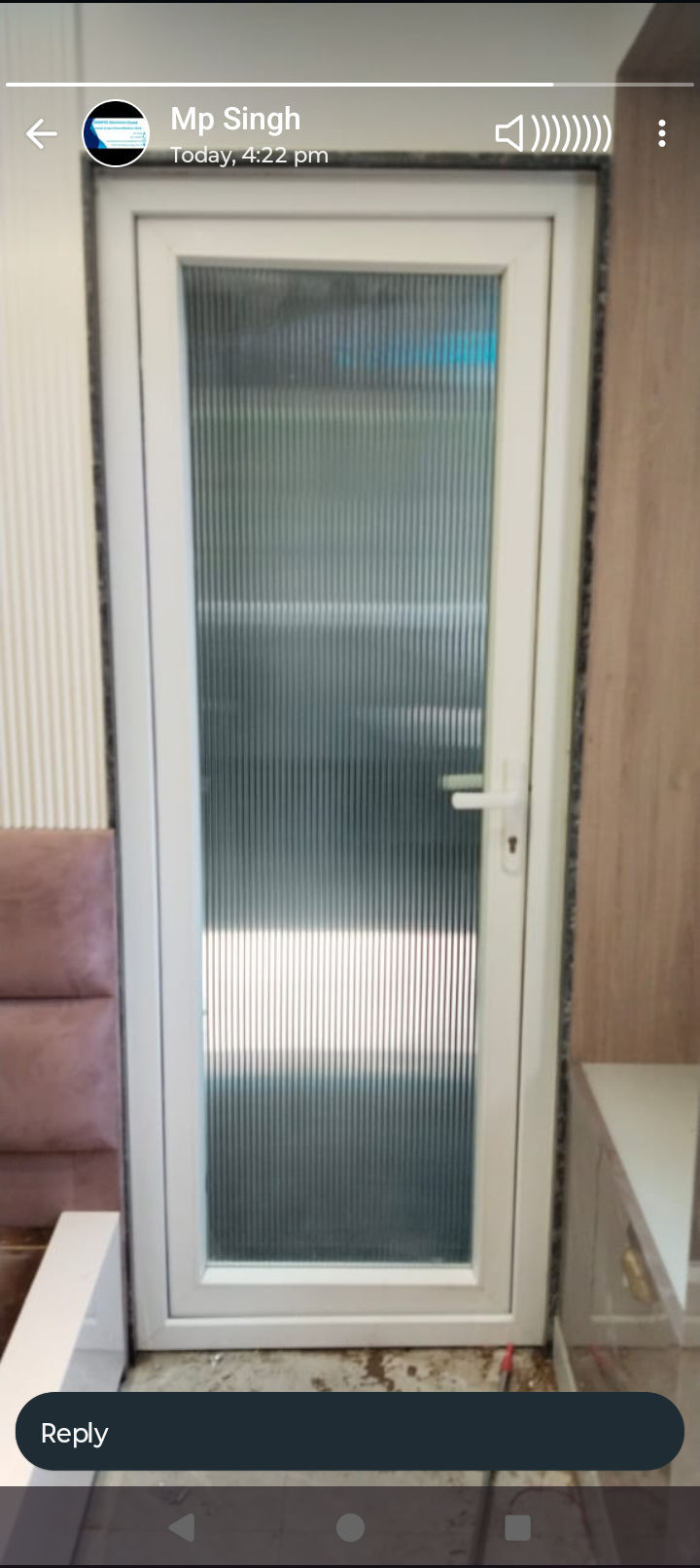 Door in upvc window