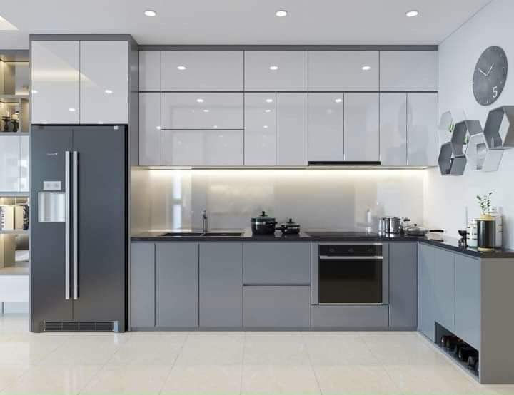 Modular Kitchen, L Shaped Modular Kitchen & Open Kitchen in Bedroom and Modular Kitchen