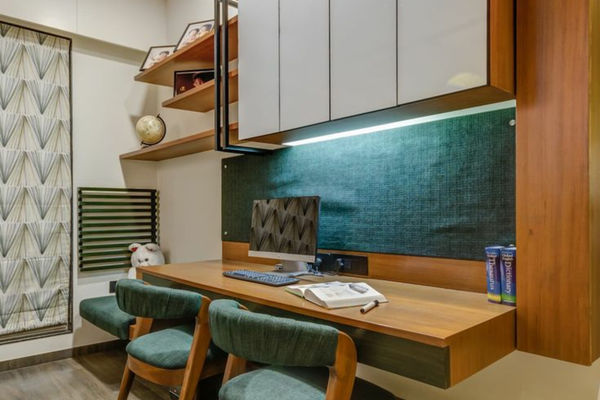 Study Room in Residential Interior Work