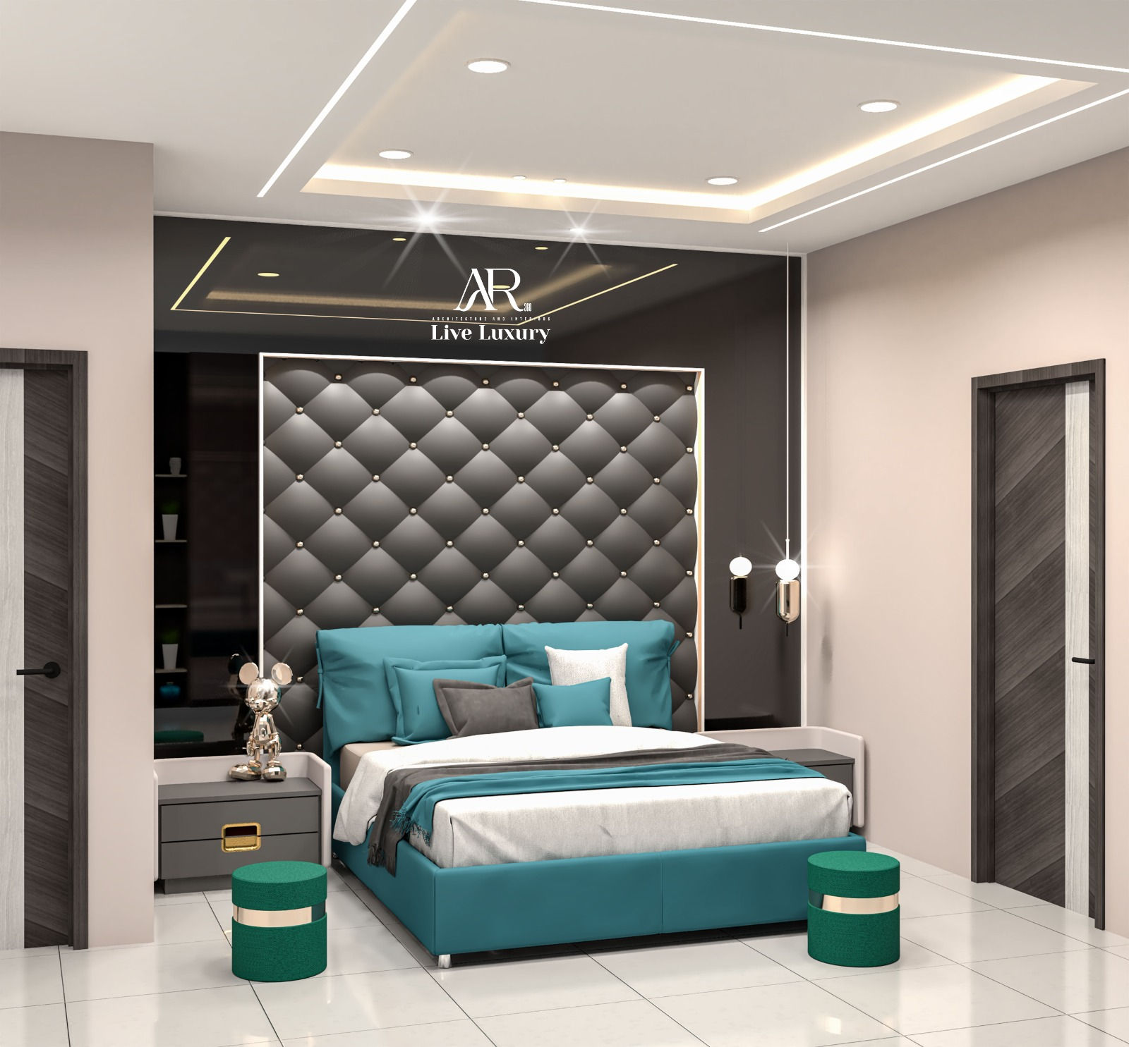 Bedroom & Master Bedroom in Mr.Rao project