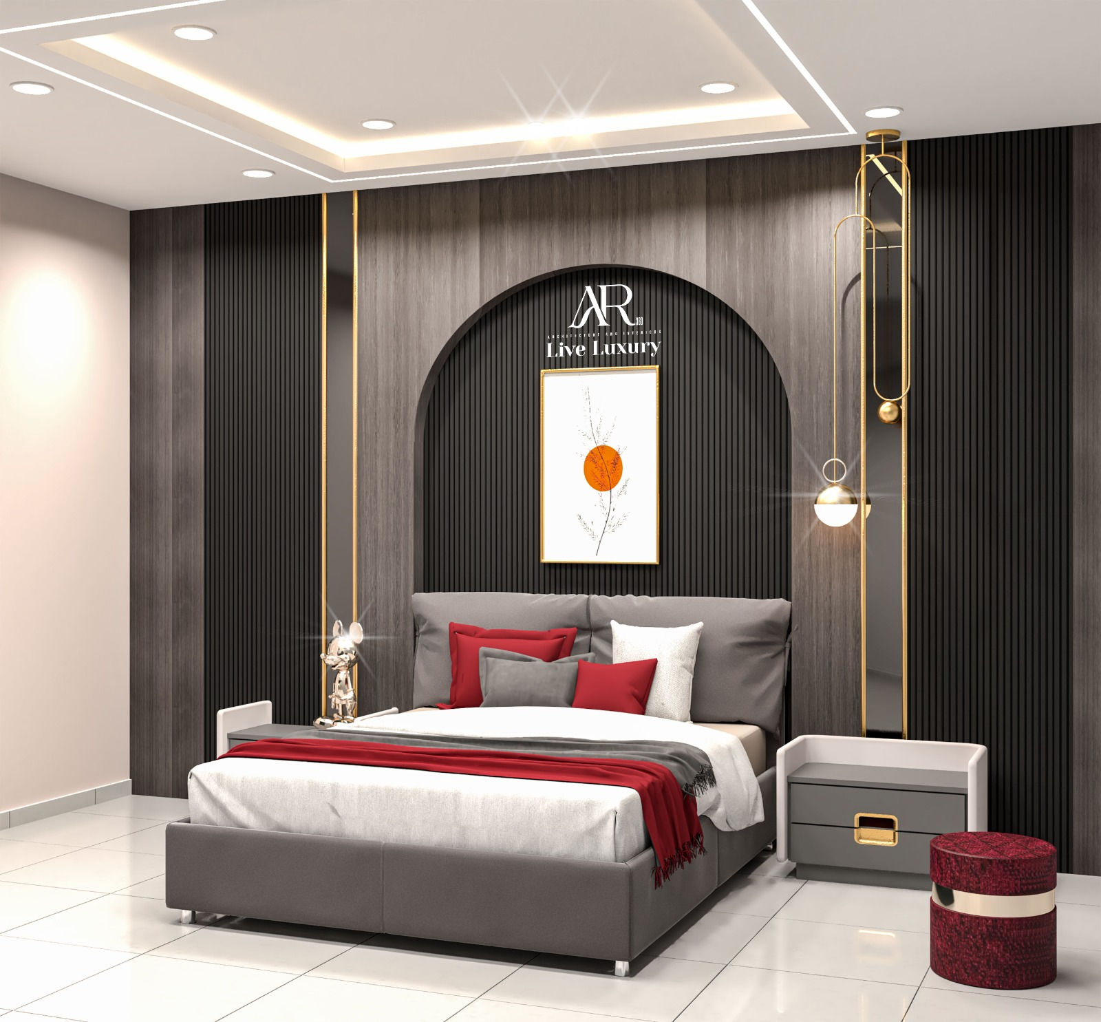 Bedroom & Master Bedroom in Mr.Rao project