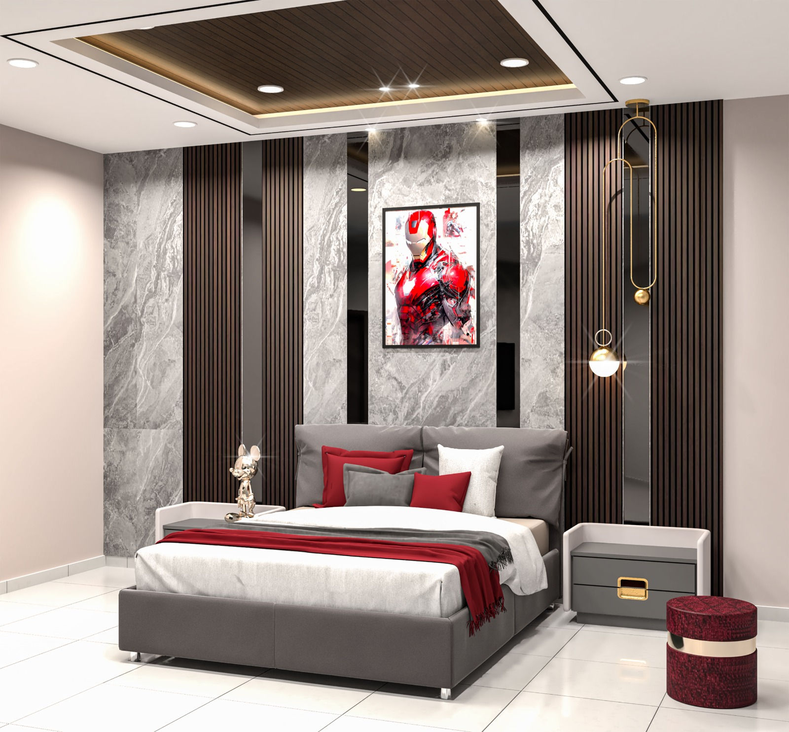 Bedroom & Master Bedroom in Mr.Rao project