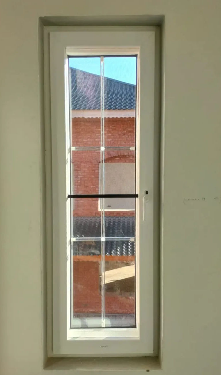 Cream-Colored Window with Glass for a Modern Look