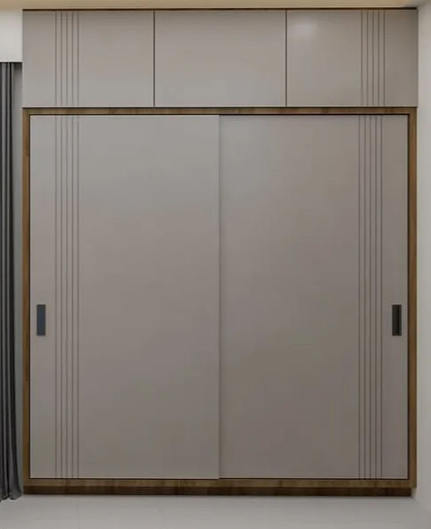 Modern White Wardrobe Design by Shree Bramhani Steel Furniture for 12x10 Bedroom