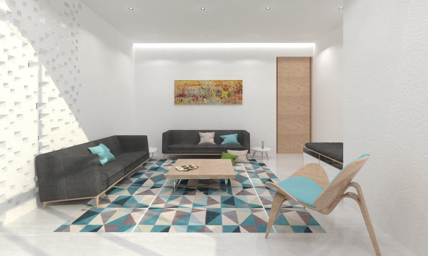Living Room in Sophisticated Chaos