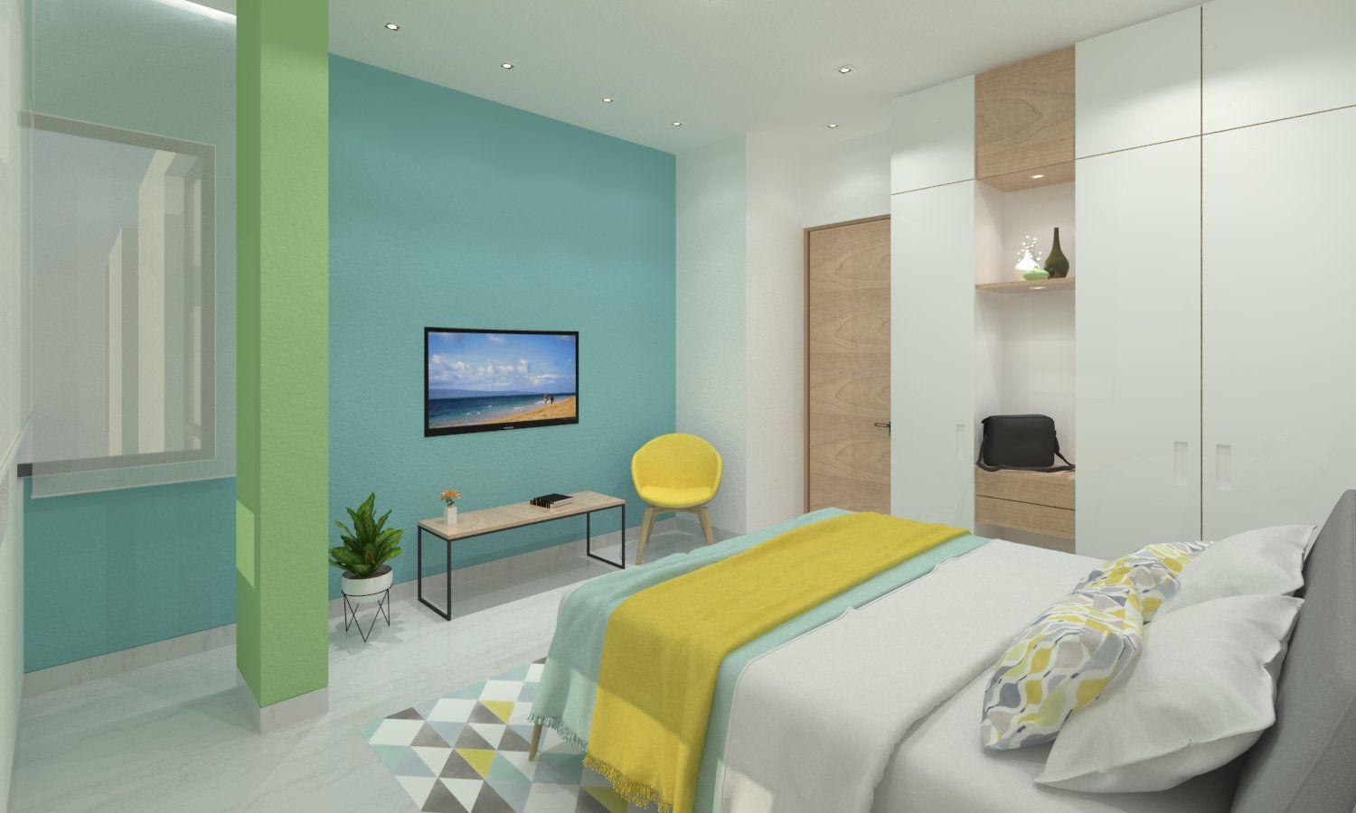 Master Bedroom in Sophisticated Chaos