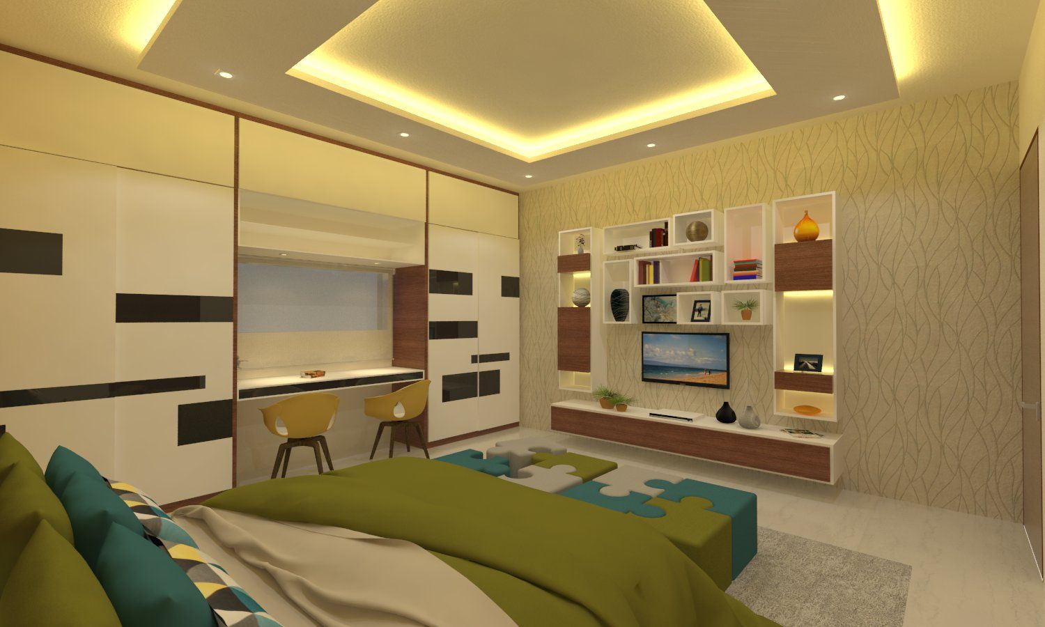 Bedroom & Master Bedroom in Kondal House