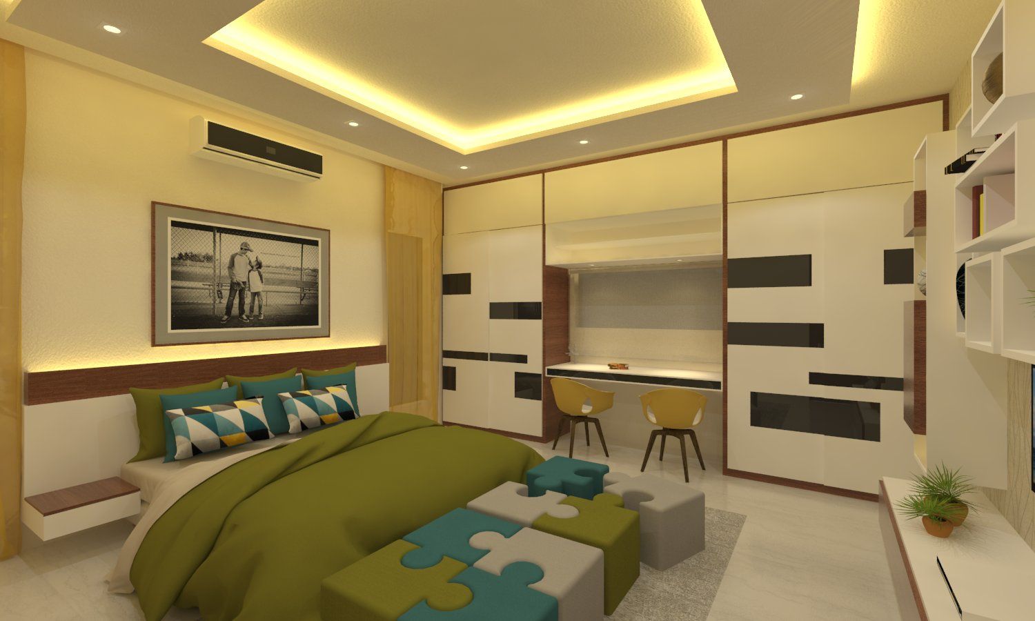 Bedroom & Master Bedroom in Kondal House