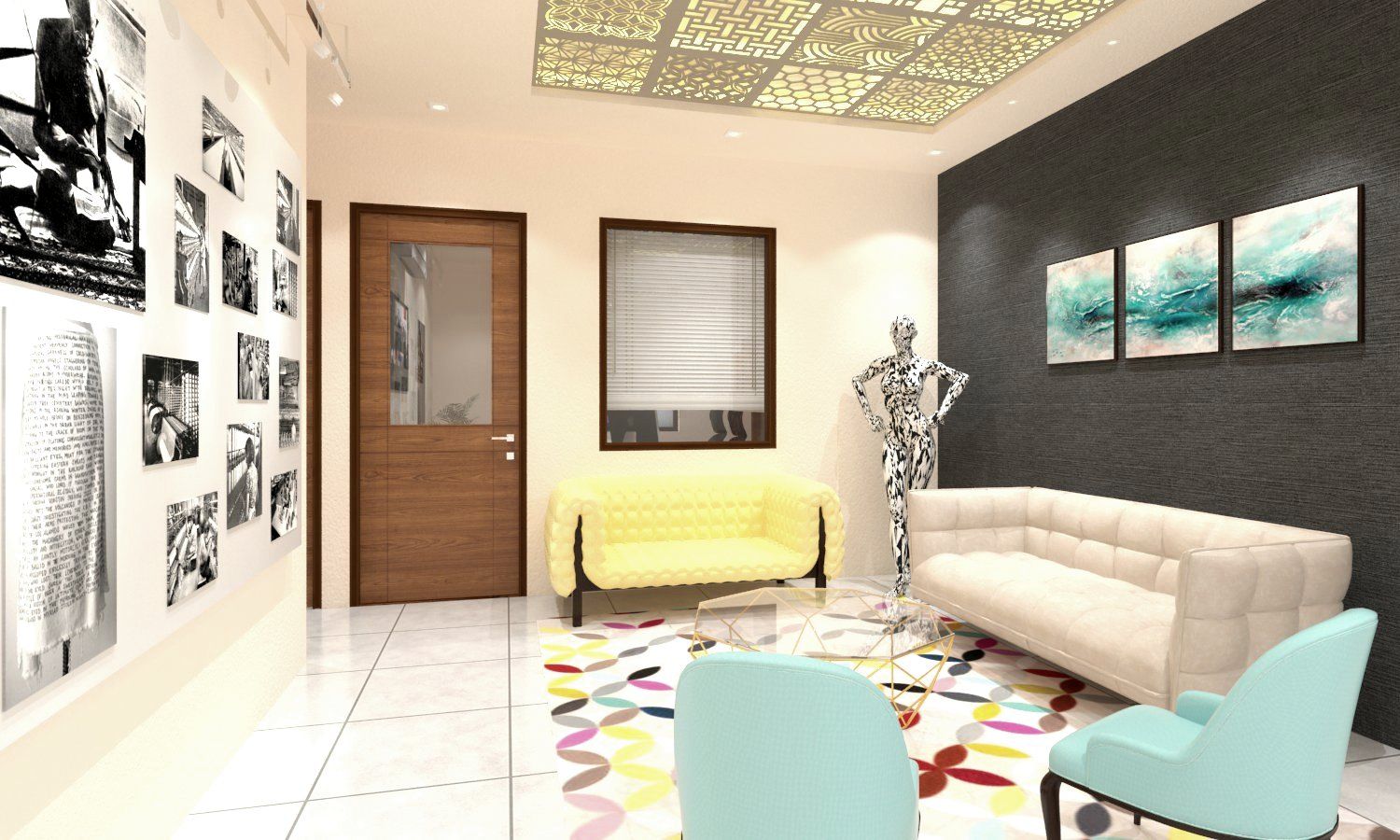 Reception in Textiles Office