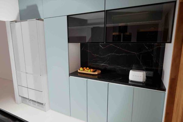 Modern Parallel Kitchen Design with Island